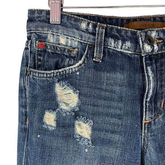 JOE'S JEANS The Billie Crop Boyfriend Slim Jean 100% Cotton Japanese Denim Sz 25 - Picture 6 of 11